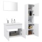 vidaXL Juego de muebles de baño madera de ingeniería blanco vidaXL Juego de muebles de baño madera de ingeniería blanco