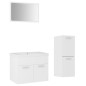 vidaXL Juego de muebles de baño madera de ingeniería blanco vidaXL Juego de muebles de baño madera de ingeniería blanco
