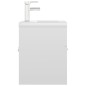 vidaXL Mueble con lavabo aglomerado blanco brillante 