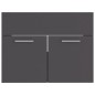 vidaXL Juego de muebles de baño madera de ingeniería gris