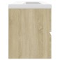 vidaXL Mueble con lavabo madera de ingeniería roble Sonoma vidaXL Mueble con lavabo madera de ingeniería roble Sonoma