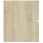 vidaXL Mueble con lavabo madera de ingeniería roble Sonoma vidaXL Mueble con lavabo madera de ingeniería roble Sonoma