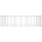 vidaXL Perrera de exterior de acero galvanizado 36,3 m²