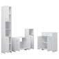 vidaXL Juego de muebles de baño de 4 piezas blanco brillante vidaXL Juego de muebles de baño de 4 piezas blanco brillante