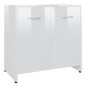 vidaXL Juego de muebles de baño de 4 piezas blanco brillante vidaXL Juego de muebles de baño de 4 piezas blanco brillante