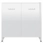 vidaXL Juego de muebles de baño de 4 piezas blanco brillante vidaXL Juego de muebles de baño de 4 piezas blanco brillante