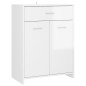 vidaXL Juego de muebles de baño de 4 piezas blanco brillante vidaXL Juego de muebles de baño de 4 piezas blanco brillante
