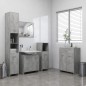 vidaXL Juego de muebles de baño 4 uds madera ingeniería gris hormigón vidaXL Juego de muebles de baño 4 uds madera ingeniería gris hormigón