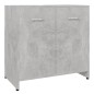 vidaXL Juego de muebles de baño 4 uds madera ingeniería gris hormigón vidaXL Juego de muebles de baño 4 uds madera ingeniería gris hormigón