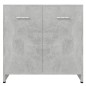 vidaXL Juego de muebles de baño 4 uds madera ingeniería gris hormigón vidaXL Juego de muebles de baño 4 uds madera ingeniería gris hormigón
