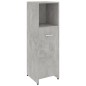 vidaXL Juego de muebles de baño 4 uds madera ingeniería gris hormigón vidaXL Juego de muebles de baño 4 uds madera ingeniería gris hormigón
