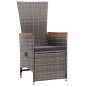 vidaXL Juego de comedor para jardín de 5 piezas gris vidaXL Juego de comedor para jardín de 5 piezas gris