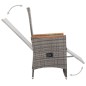 vidaXL Juego de comedor para jardín de 5 piezas gris vidaXL Juego de comedor para jardín de 5 piezas gris