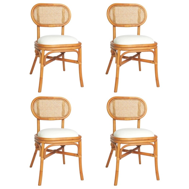 vidaXL Sillas de comedor 4 unidades lino marrón claro vidaXL Sillas de comedor 4 unidades lino marrón claro