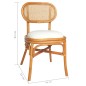 vidaXL Sillas de comedor 4 unidades lino marrón claro vidaXL Sillas de comedor 4 unidades lino marrón claro