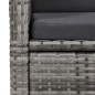 vidaXL Juego de comedor para jardín 5 piezas gris vidaXL Juego de comedor para jardín 5 piezas gris