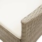 vidaXL Juego de comedor de jardín 5 piezas beige