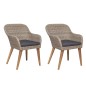 vidaXL Juego de comedor para jardín de 3 piezas marrón vidaXL Juego de comedor para jardín de 3 piezas marrón