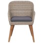 vidaXL Juego de comedor para jardín de 3 piezas marrón vidaXL Juego de comedor para jardín de 3 piezas marrón