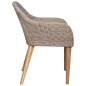 vidaXL Juego de comedor para jardín de 3 piezas marrón vidaXL Juego de comedor para jardín de 3 piezas marrón