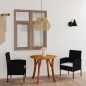 vidaXL Juego de comedor para jardín 3 piezas negro vidaXL Juego de comedor para jardín 3 piezas negro