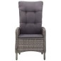 vidaXL Juego de comedor para jardín 5 piezas gris vidaXL Juego de comedor para jardín 5 piezas gris