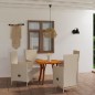 vidaXL Juego de comedor de jardín 5 piezas beige