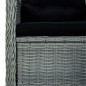 vidaXL Juego de comedor para jardín 3 piezas gris claro