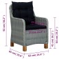 vidaXL Juego de comedor para jardín de 5 piezas gris claro vidaXL Juego de comedor para jardín de 5 piezas gris claro
