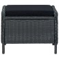 vidaXL Juego de comedor de jardín 7 piezas gris oscuro vidaXL Juego de comedor de jardín 7 piezas gris oscuro