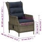 vidaXL Juego de comedor de jardín 5 piezas marrón vidaXL Juego de comedor de jardín 5 piezas marrón