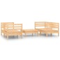 vidaXL Juego de muebles de jardín 5 piezas madera maciza de pino vidaXL Juego de muebles de jardín 5 piezas madera maciza de pino