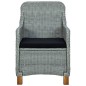 vidaXL Juego de comedor para jardín de 5 piezas gris claro vidaXL Juego de comedor para jardín de 5 piezas gris claro