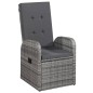 vidaXL Juego de comedor para jardín 5 piezas gris vidaXL Juego de comedor para jardín 5 piezas gris