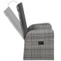vidaXL Juego de comedor para jardín 5 piezas gris vidaXL Juego de comedor para jardín 5 piezas gris