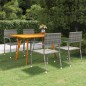 vidaXL Juego de comedor para jardín de 5 piezas gris antracita