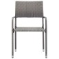 vidaXL Juego de comedor para jardín de 5 piezas gris antracita
