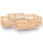 vidaXL Juego de muebles de jardín 9 piezas madera maciza de pino vidaXL Juego de muebles de jardín 9 piezas madera maciza de pino
