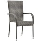 vidaXL Juego de comedor para jardín 5 piezas gris vidaXL Juego de comedor para jardín 5 piezas gris