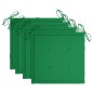 vidaXL Sillas de jardín plegables 4 uds madera maciza teca con cojines vidaXL Sillas de jardín plegables 4 uds madera maciza teca con cojines