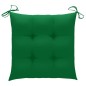 vidaXL Sillas de jardín plegables 4 uds madera maciza teca con cojines vidaXL Sillas de jardín plegables 4 uds madera maciza teca con cojines