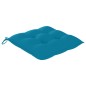 vidaXL Sillas de jardín 8 uds madera maciza de teca cojines azul claro vidaXL Sillas de jardín 8 uds madera maciza de teca cojines azul claro