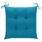 vidaXL Sillas de jardín 8 uds madera maciza de teca cojines azul claro vidaXL Sillas de jardín 8 uds madera maciza de teca cojines azul claro