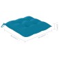 vidaXL Sillas de jardín 8 uds madera maciza de teca cojines azul claro vidaXL Sillas de jardín 8 uds madera maciza de teca cojines azul claro