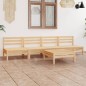 vidaXL Juego de muebles de jardín 5 piezas madera maciza de pino vidaXL Juego de muebles de jardín 5 piezas madera maciza de pino