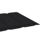 vidaXL Tumbonas 2 unidades madera maciza de teca con cojín negro vidaXL Tumbonas 2 unidades madera maciza de teca con cojín negro