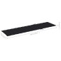 vidaXL Tumbonas 2 unidades madera maciza de teca con cojín negro vidaXL Tumbonas 2 unidades madera maciza de teca con cojín negro