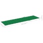 vidaXL Tumbonas 2 unidadesds madera maciza de teca con cojín verde vidaXL Tumbonas 2 unidadesds madera maciza de teca con cojín verde