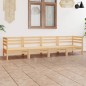 vidaXL Juego de muebles de jardín 4 piezas madera maciza de pino vidaXL Juego de muebles de jardín 4 piezas madera maciza de pino
