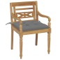 vidaXL Sillas Batavia 6 unidades madera maciza de teca con cojines vidaXL Sillas Batavia 6 unidades madera maciza de teca con cojines